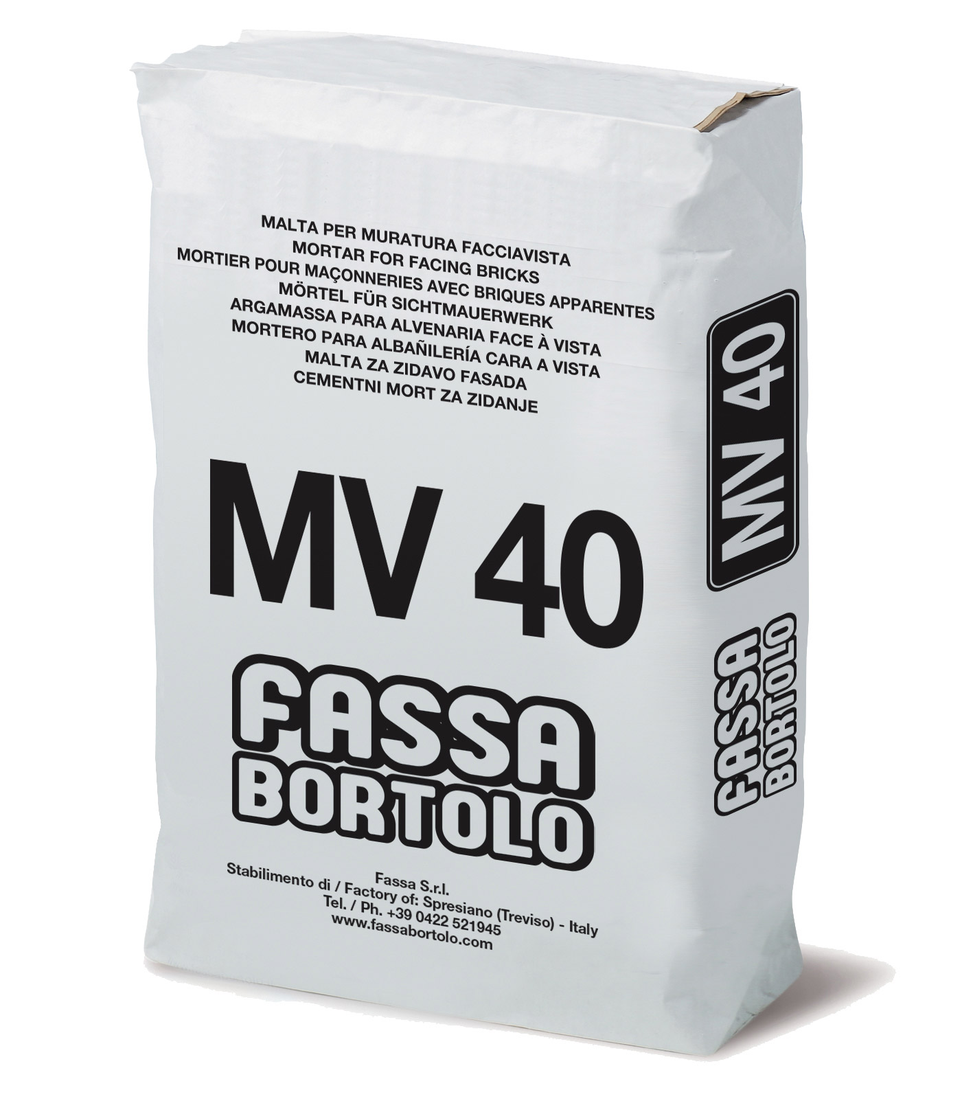 MV 40: Mortar for facing brick walls made from lime and cement, for interiors and exteriors