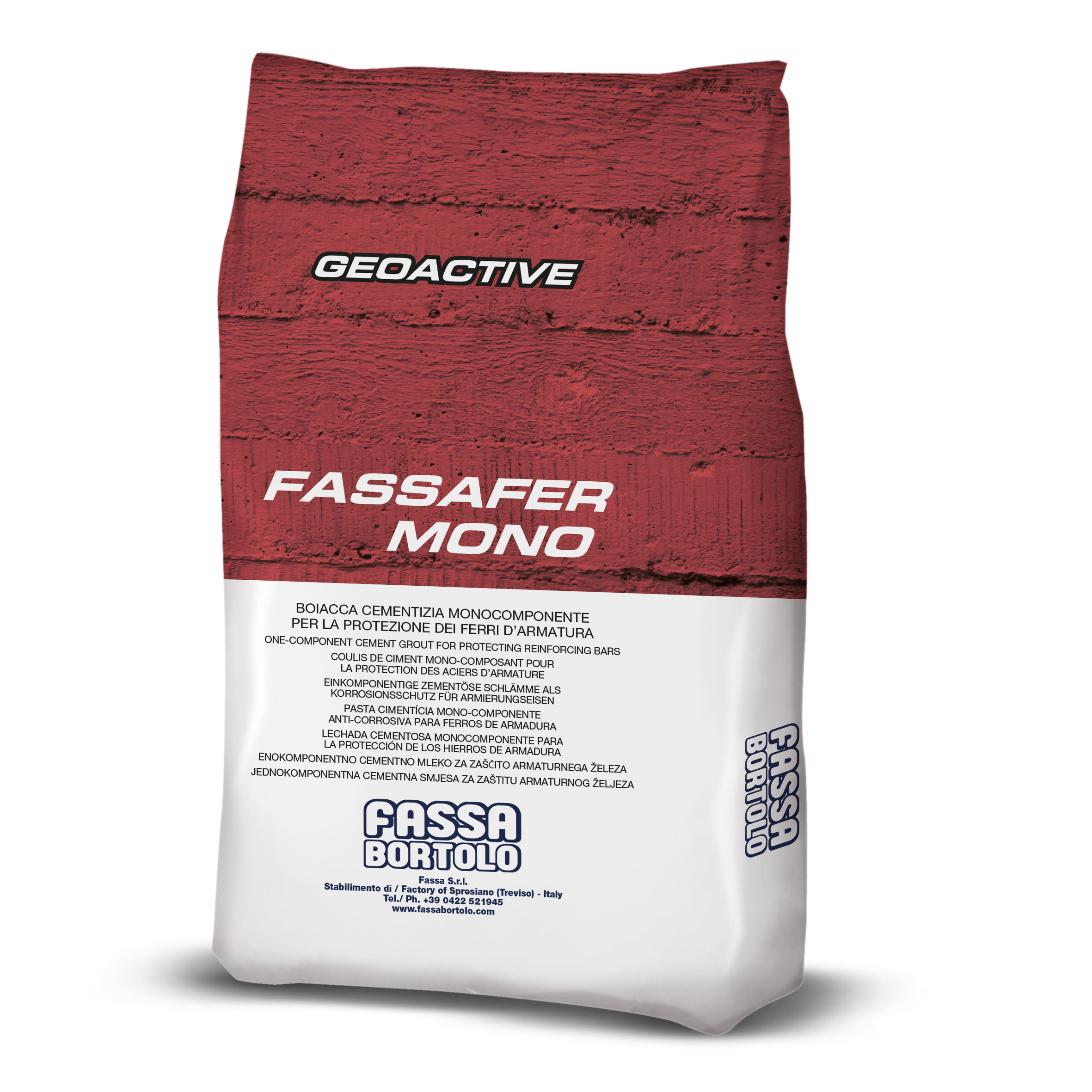 FASSAFER MONO: One-component cementitious treatment for active protection of reinforcing bars